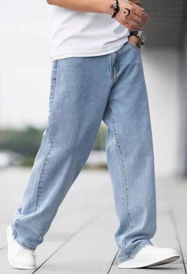 HouseOfCommon Loose Fit Men Light Blue Jeans