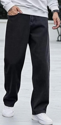 DENIMINSTA Relaxed Fit Men Black Jeans