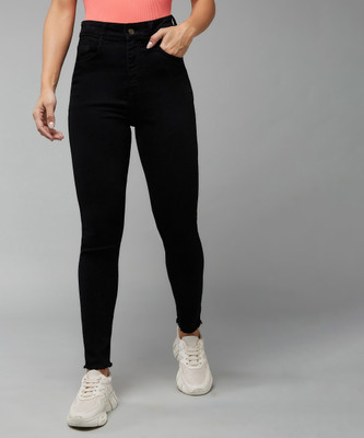 DOLCE CRUDO Skinny Women Black Jeans