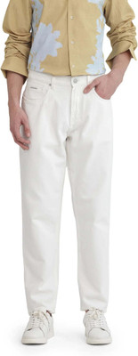 RARE RABBIT Relaxed Fit Men White Jeans
