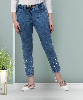 Ira Collections Tapered Fit Women Black, Blue Jeans