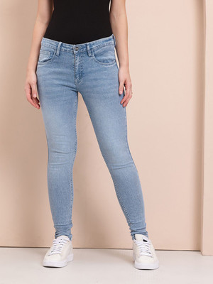 Mast & Harbour Skinny Women Blue Jeans