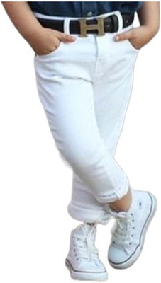 CODE7COLLECTION Regular Boys White Jeans