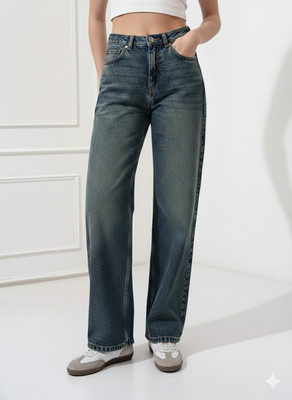 Kidoferia Boyfriend Women Blue Jeans