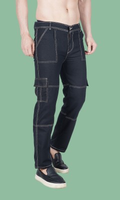 linaria Straight Fit Men Black Jeans