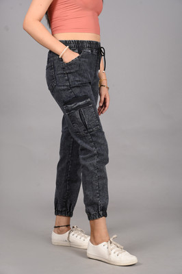 Denton Jogger Fit Women Black Jeans