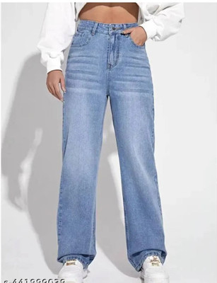 HouseOfCommon Flared Women Light Blue Jeans