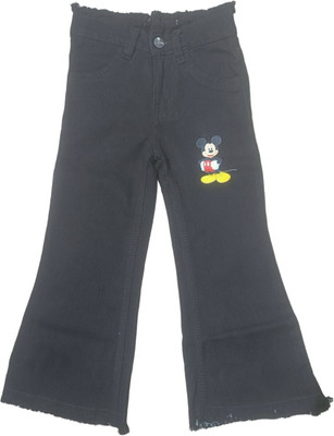 CKUSH Boot-Leg Girls Black Jeans