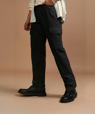 HIGHLANDER Straight Fit Men Black Jeans