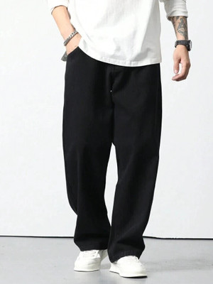 Rockwell Loose Fit Men Black Jeans