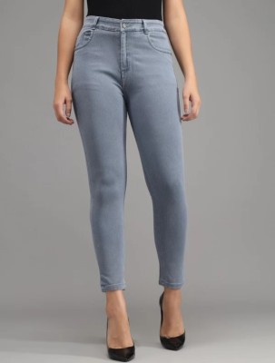 SKYGLORY Slim Women Grey Jeans