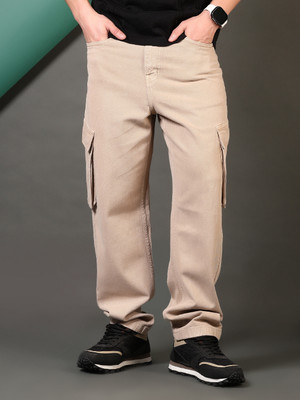 V-MART Loose Fit Men Beige Jeans