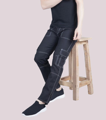 Flaring Regular Men Black Jeans