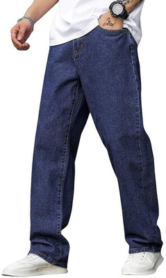 BREXX Relaxed Fit Men Dark Blue Jeans