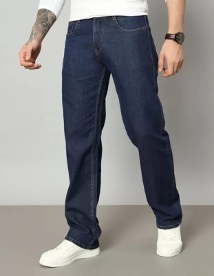 Playfeel Straight Fit Men Dark Blue Jeans