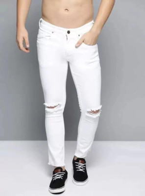 SUNRISEGARMENTS Regular Men White Jeans