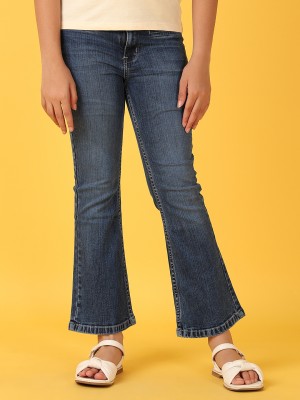 V-MART Boot-Leg Girls Blue Jeans