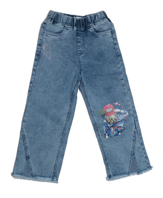 Ywee Relaxed Fit Girls Light Blue Jeans