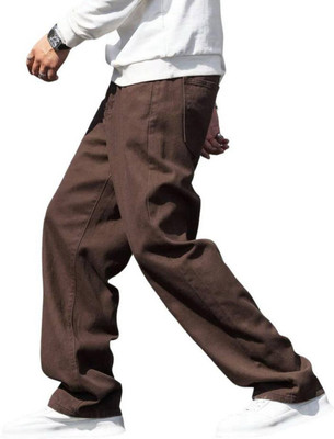 Zaba Denim Relaxed Fit Men Brown Jeans