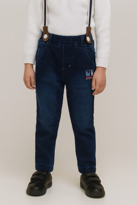 Wishkaro Regular Boys Dark Blue Jeans