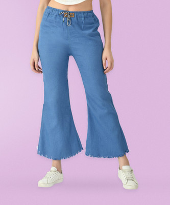 DenimStory Flared Women Light Blue Jeans