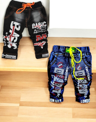 EASTWARDS Relaxed Fit Boys Black Jeans(Pack of 2)