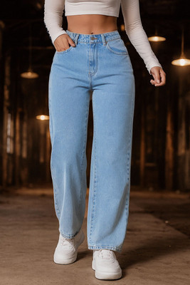 flying girls Loose Fit Women Light Blue Jeans