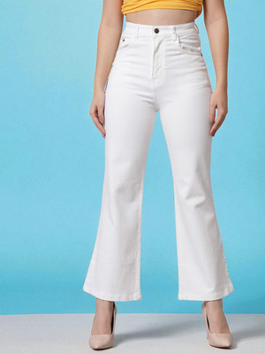 GUTI Flared Women White Jeans