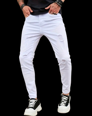 KAZAMAJEANS Regular Men White Jeans