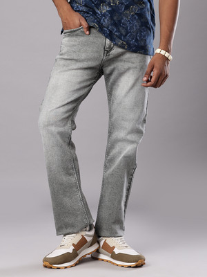V-MART Boot-Leg Men Grey Jeans