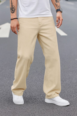 markview Loose Fit Men Beige Jeans