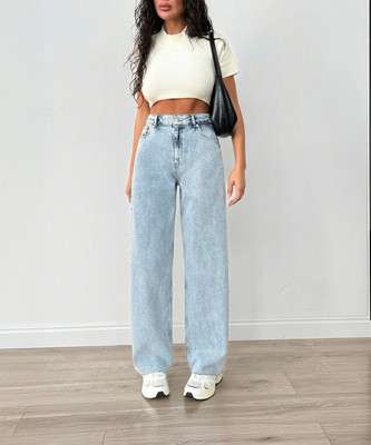 Glossia Straight Fit Women Light Blue Jeans