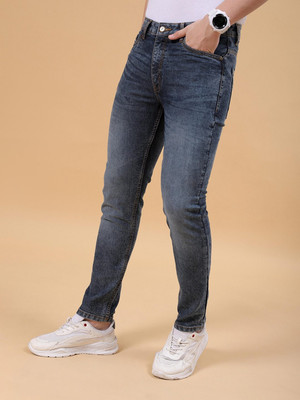 The Indian Garage Co. Slim Men Dark Blue Jeans