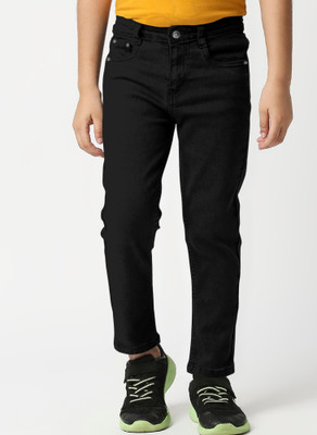 js studio Regular Boys Black Jeans