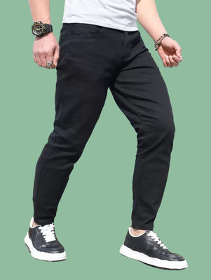 comfits Tapered Fit Men Black Jeans