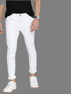 Halogen Skinny Men White Jeans