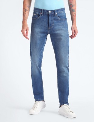 FLYING MACHINE Tapered Fit Men Dark Blue Jeans