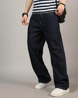M Q Denim Straight Fit Men Dark Blue Jeans