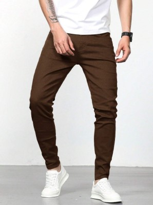 Haadiya store Slim Men Brown Jeans