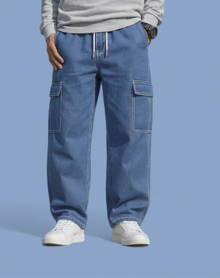 Ghenzcraft Loose Fit Boys Blue Jeans