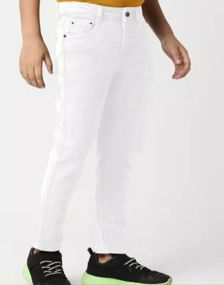SUNRISEGARMENTS Slim Boys White Jeans