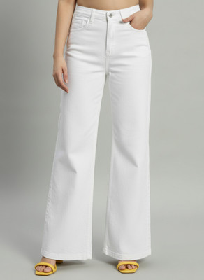 GUTI Flared Women White Jeans