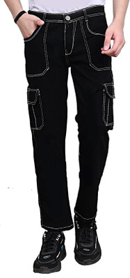 itup Straight Fit Men Black Jeans