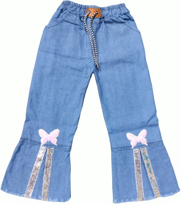 INDICRAFTS Regular Girls Blue Jeans