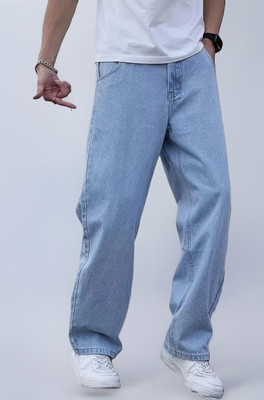 LEVORCE Loose Fit Men Light Blue Jeans