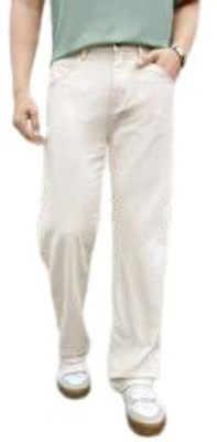 BINHARUN Loose Fit Men White Jeans