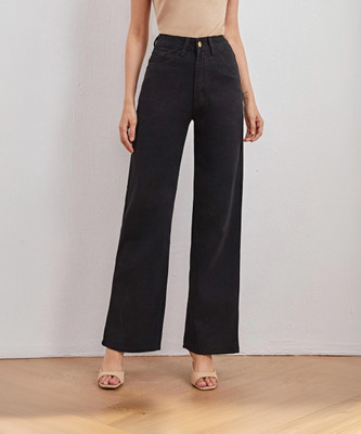 KOTTY Flared Women Black Jeans
