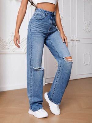 JHIMKEE Skinny Women Blue Jeans