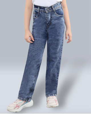 KILLER Straight Fit Girls Light Blue Jeans