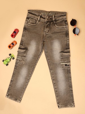 V-MART Regular Boys Dark Grey Jeans